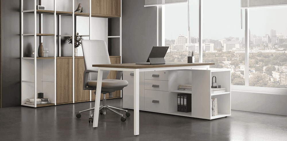 Mesa Diretiva com armário – Prima Arq